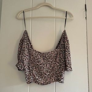 Urban Outfitters Floral Crop Top